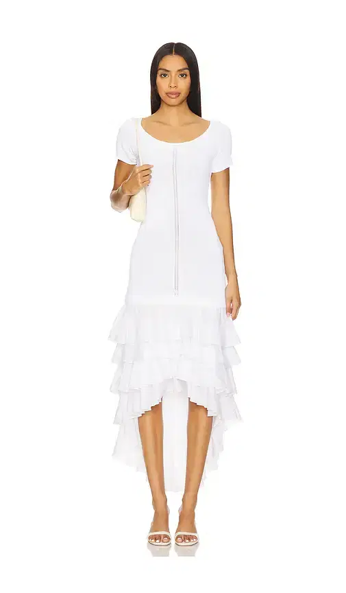 ALEJANDRA ALONSO ROJAS Knit Ruffle Dress