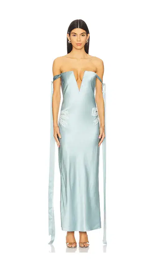 ALEJANDRA ALONSO ROJAS V-neck Corest Dress