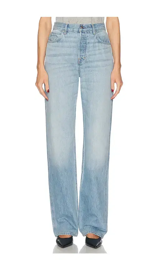 GRLFRND Graham High Rise Straight Jeans