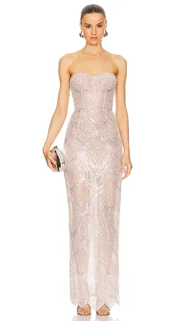 Bronx and Banco Giselle Blanc Gown | Thumbnail 1 Bronx and Banco Giselle Blanc Gown | Thumbnail 1