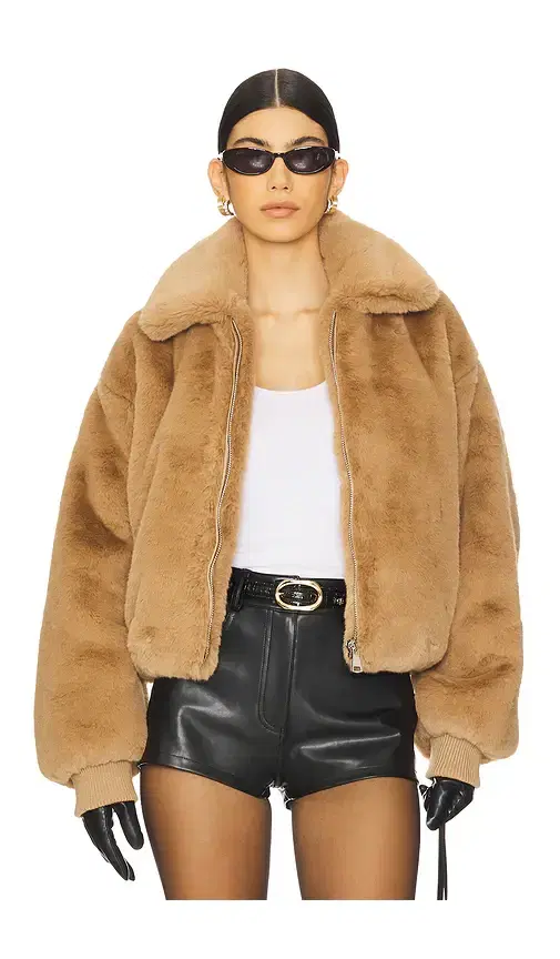 Faux Fur Collared Coat