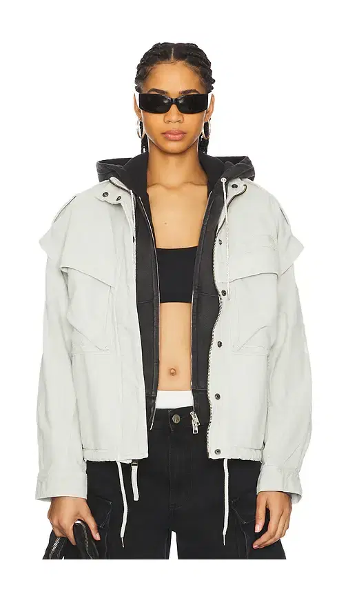 ALPHA INDUSTRIES Oversized Cotton Utility Jacket