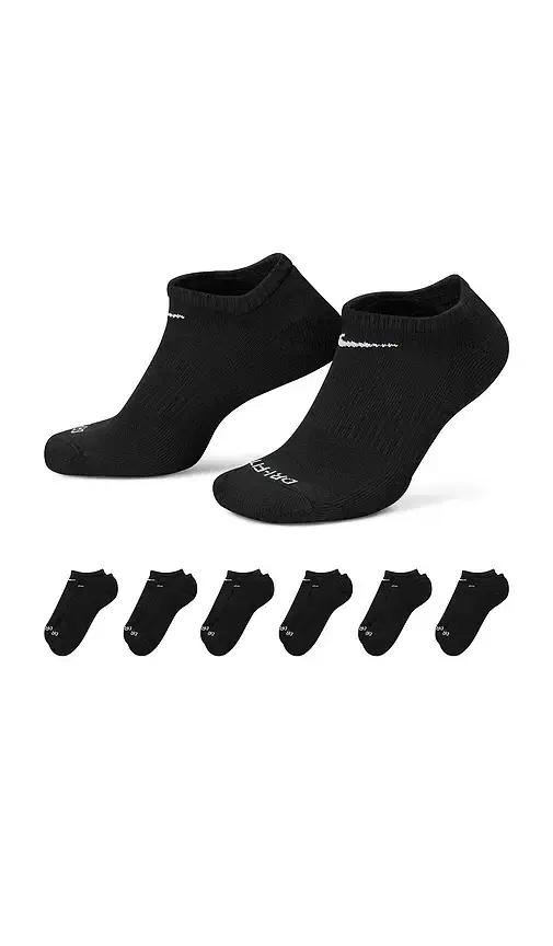 Nike Everyday Plus Cushion Training No Show 6 pair sock set