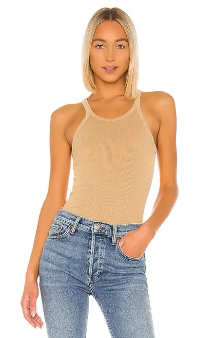 RE/DONE x Hanes Ribbed Tank | Thumbnail 1 RE/DONE x Hanes Ribbed Tank | Thumbnail 1