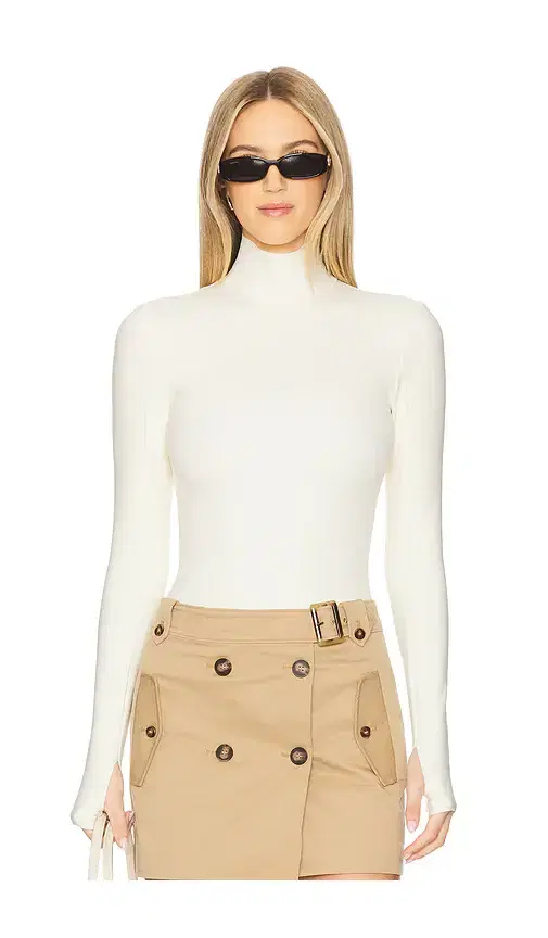 Neoprene Turtleneck Bodysuit