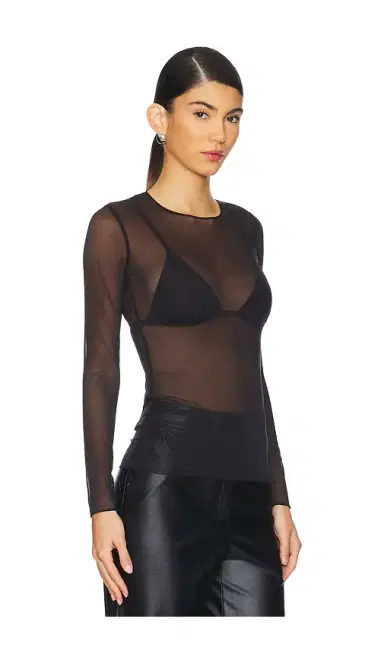 Commando Chic Mesh Long Sleeve Tee | Thumbnail 2