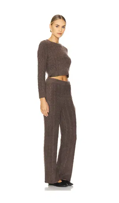 Barefoot Dreams x REVOLVE CozyChic Lite Cable Pullover & Pant Set | Thumbnail 2