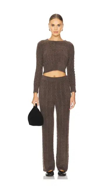 Barefoot Dreams x REVOLVE CozyChic Lite Cable Pullover & Pant Set | Thumbnail 1
