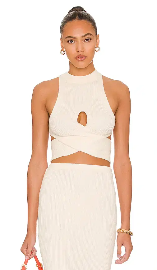 Camila Coelho Macadamia Crossover Top