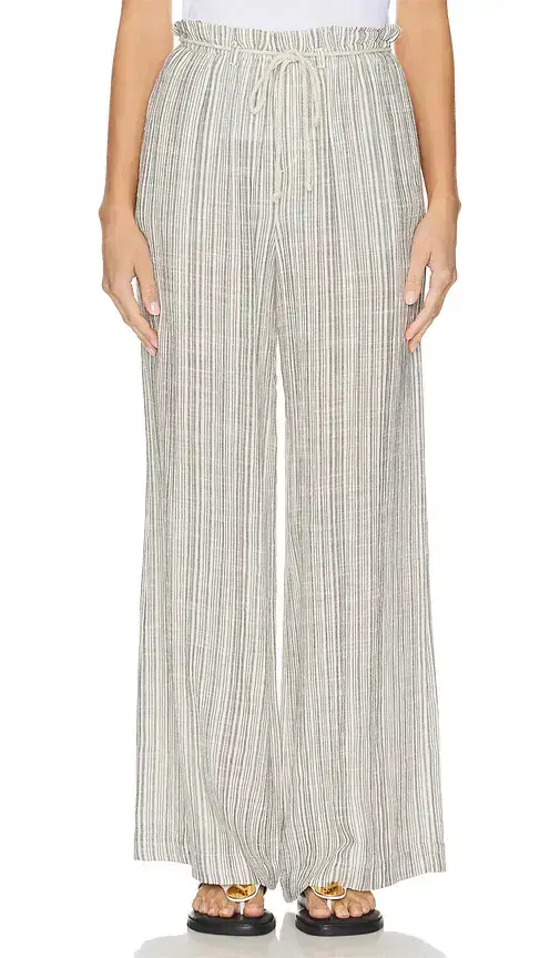 Drawcord Wide Leg Pant