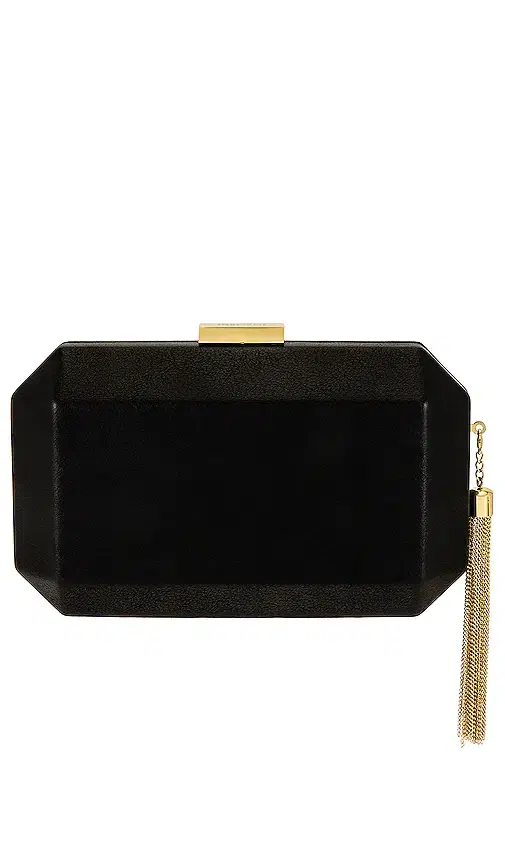 Lia Facetted Clutch With Tassel