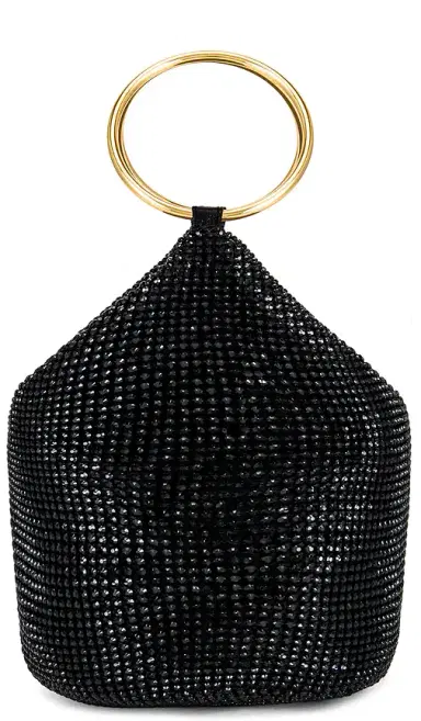 olga berg Ellie Crystal Mesh Ring Handle Bag | Thumbnail 1 olga berg Ellie Crystal Mesh Ring Handle Bag | Thumbnail 1