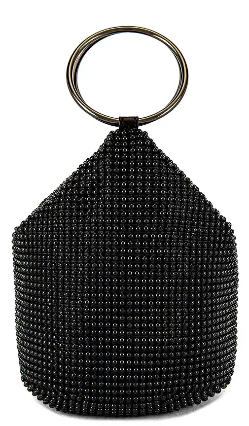 olga berg Bianca Ball Mesh Handle Bag