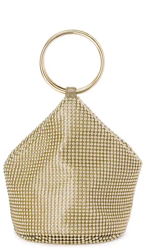 olga berg Bianca Ball Mesh Handle Bag