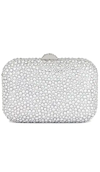 olga berg Casey Hot Fix Encrusted Clutch | Thumbnail 2 olga berg Casey Hot Fix Encrusted Clutch | Thumbnail 2