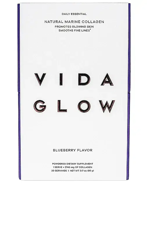 Vida Glow Natural Marine Collagen Sachets Blueberry