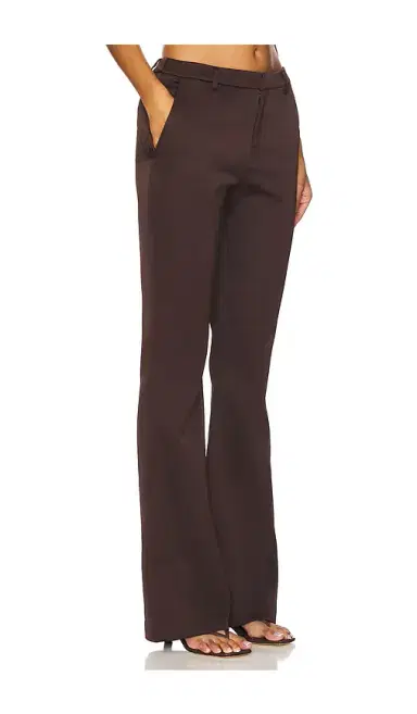 SEROYA Elvira Heavy Satin Flare Trouser | Thumbnail 2 SEROYA Elvira Heavy Satin Flare Trouser | Thumbnail 2