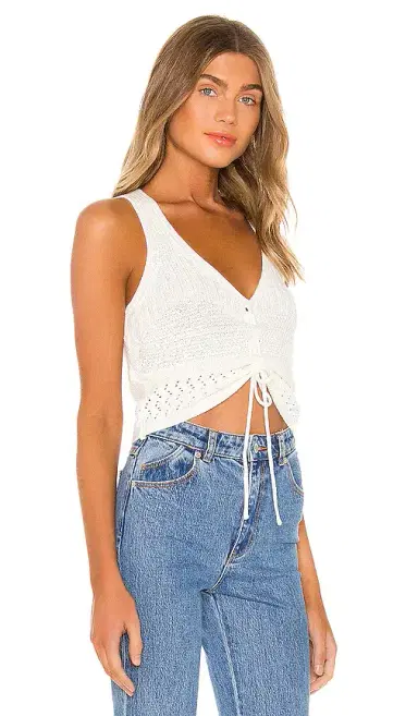 MORE TO COME Khloe Ruched Knit Top | Thumbnail 2