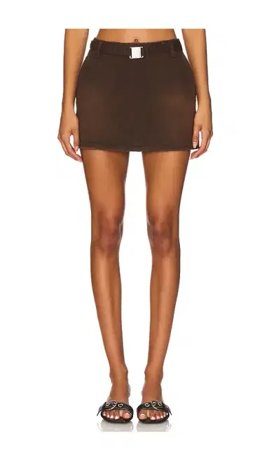SEROYA Marquise Mid Rise Mini Skirt | Thumbnail 1