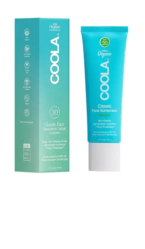 COOLA Classic Face Organic Sunscreen Lotion SPF 30