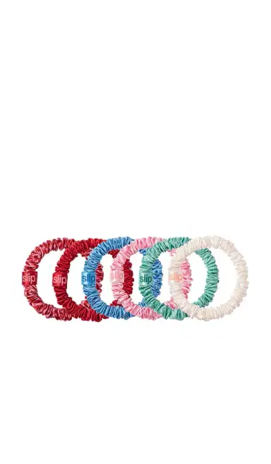 Slip Pouch & Skinny Scrunchies Set Of 6 | Thumbnail 2 Slip Pouch & Skinny Scrunchies Set Of 6 | Thumbnail 2