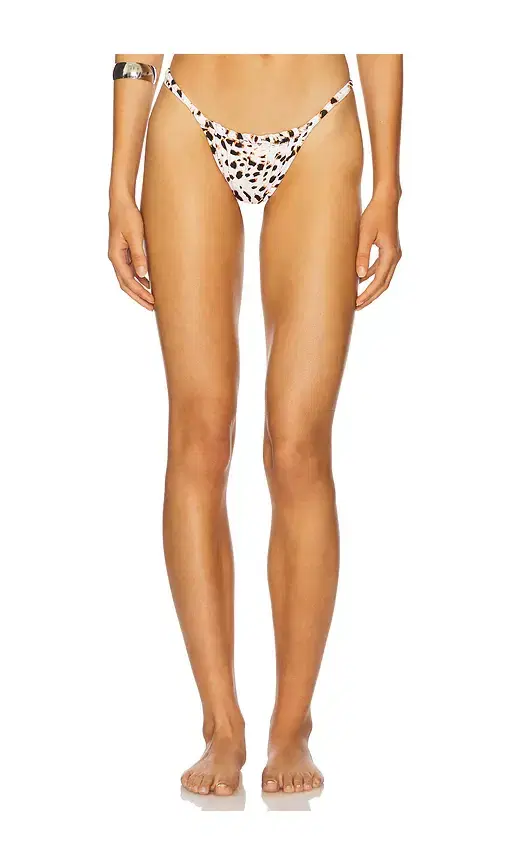 Indah Magnolia Skimpy Printed Fixed Bikini Bottom