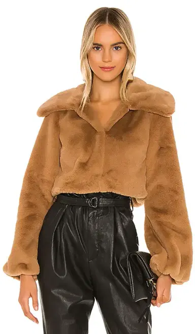 Camila Coelho Cleobella Cropped Faux Fur Jacket | Thumbnail 2 Camila Coelho Cleobella Cropped Faux Fur Jacket | Thumbnail 2