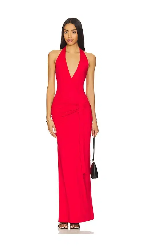 superdown Chloe Halter Maxi Dress