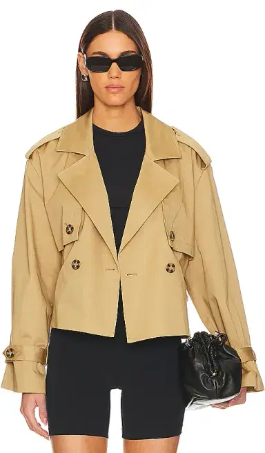 Favorite Daughter The Cropped Charles Trench Coat | Thumbnail 2 Favorite Daughter The Cropped Charles Trench Coat | Thumbnail 2