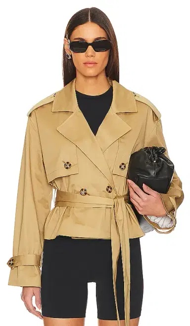 Favorite Daughter The Cropped Charles Trench Coat | Thumbnail 1 Favorite Daughter The Cropped Charles Trench Coat | Thumbnail 1