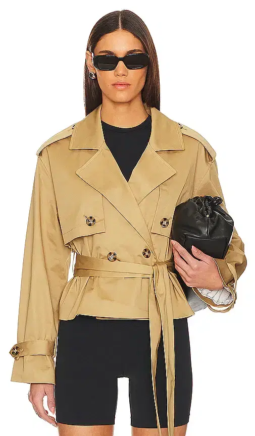 Favorite Daughter The Cropped Charles Trench Coat