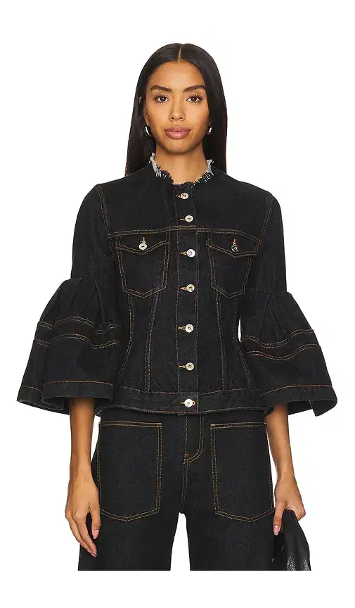 Marques ' Almeida Black Denim Jacket