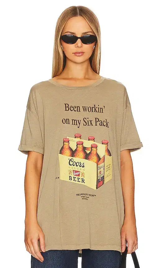 Coors Six Pack Oversized Tee