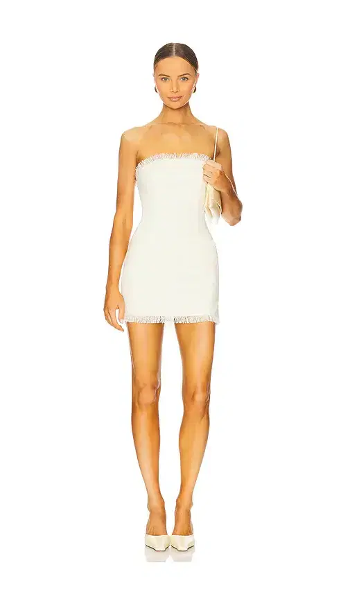 MORE TO COME Houda Strapless Mini Dress