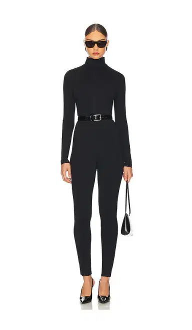 susana monaco Mock Neck Long Sleeve Jumpsuit | Thumbnail 1