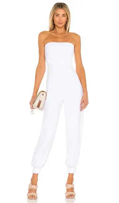 susana monaco Strapless Cuffed Ankle Jumpsuit | Thumbnail 1 susana monaco Strapless Cuffed Ankle Jumpsuit | Thumbnail 1