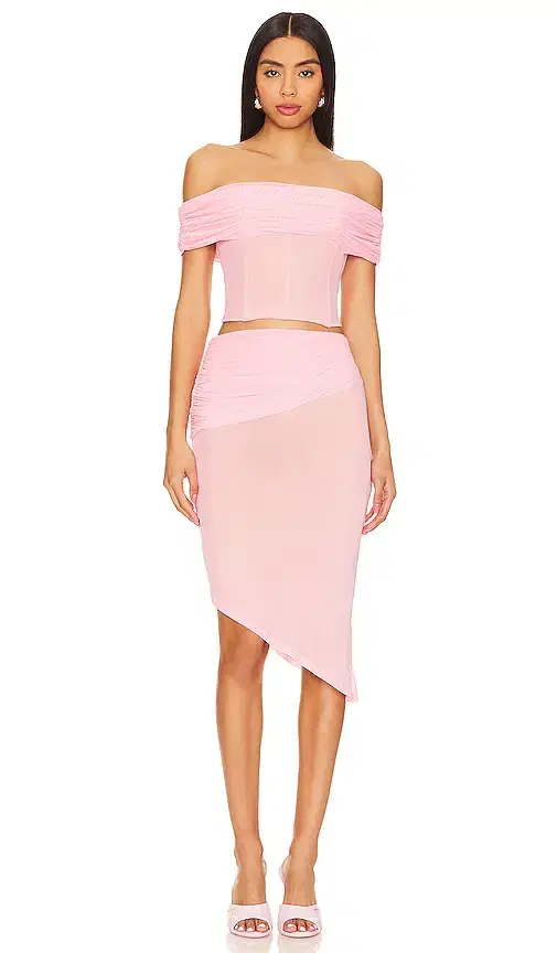 superdown Heidi Mesh Skirt Set