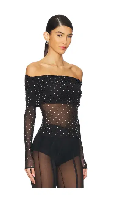 Retrofête Oriana Mesh Top | Thumbnail 2
