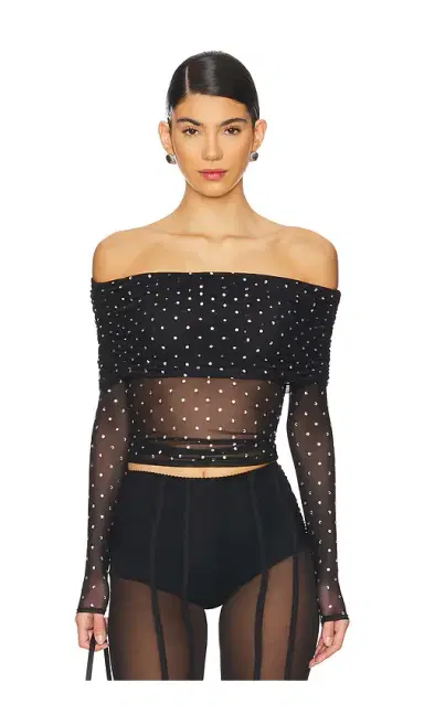 Retrofête Oriana Mesh Top | Thumbnail 1