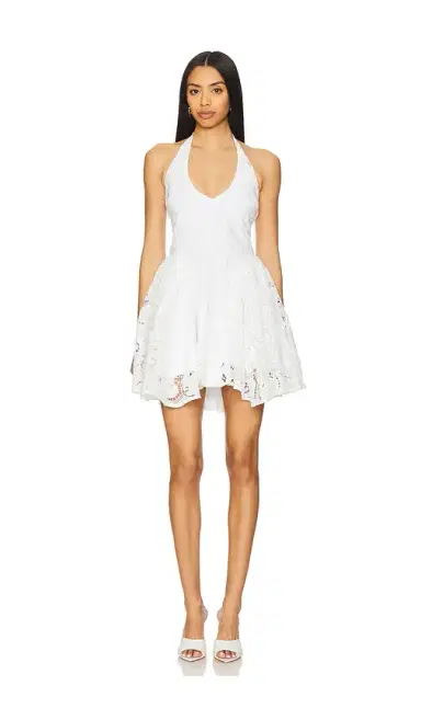 Delfi Hera Eyelet Short Dress | Thumbnail 1