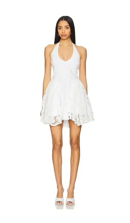 Delfi Hera Eyelet Short Dress