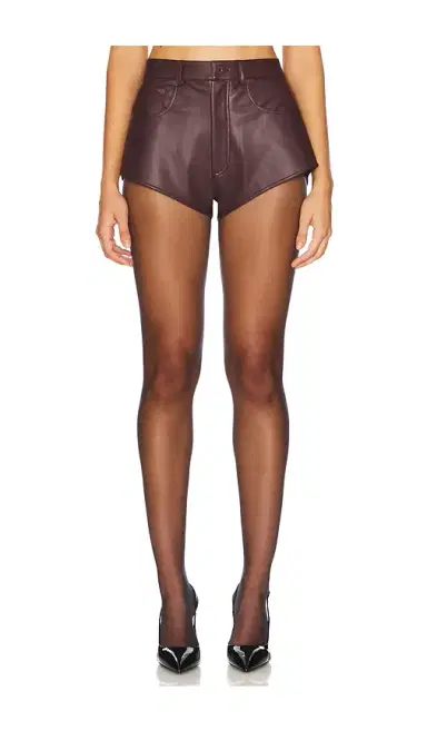 Lapointe Stretch Faux Leather Mini Short | Thumbnail 1