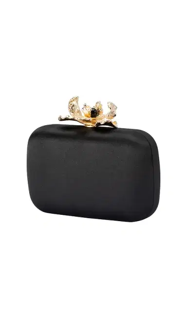 olga berg Adele Orchid Lock Clutch | Thumbnail 2 olga berg Adele Orchid Lock Clutch | Thumbnail 2