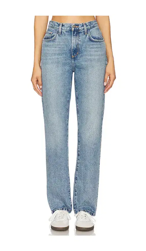 Favorite Daughter The Mikaela Low Slung Long Slim Straight Jeans