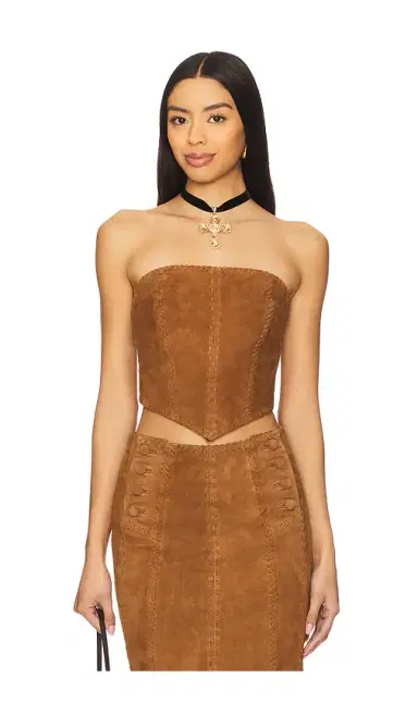 Understated Leather Handkerchief Leather Top | Thumbnail 1 Understated Leather Handkerchief Leather Top | Thumbnail 1