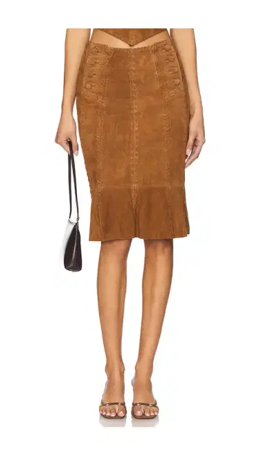 Understated Leather Handkerchief Leather Skirt | Thumbnail 1