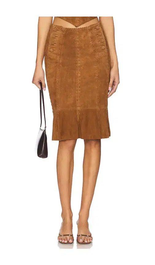 Handkerchief Leather Skirt