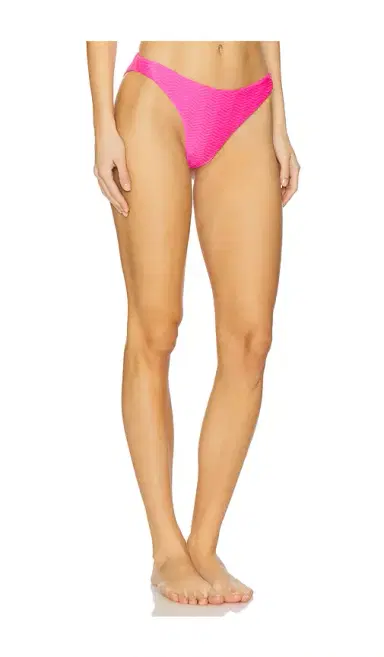 Milly Margot Textured Chevron Bikini Bottom | Thumbnail 2