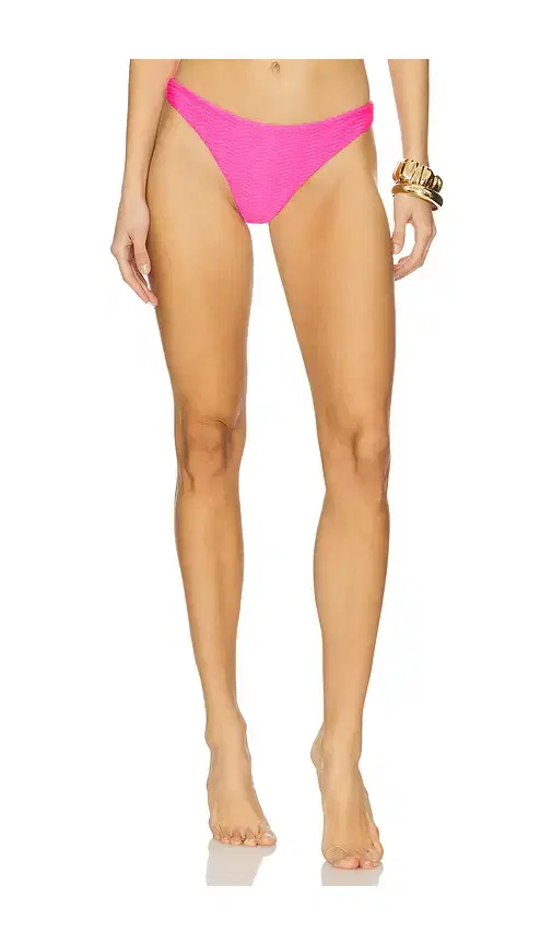 Margot Textured Chevron Bikini Bottom