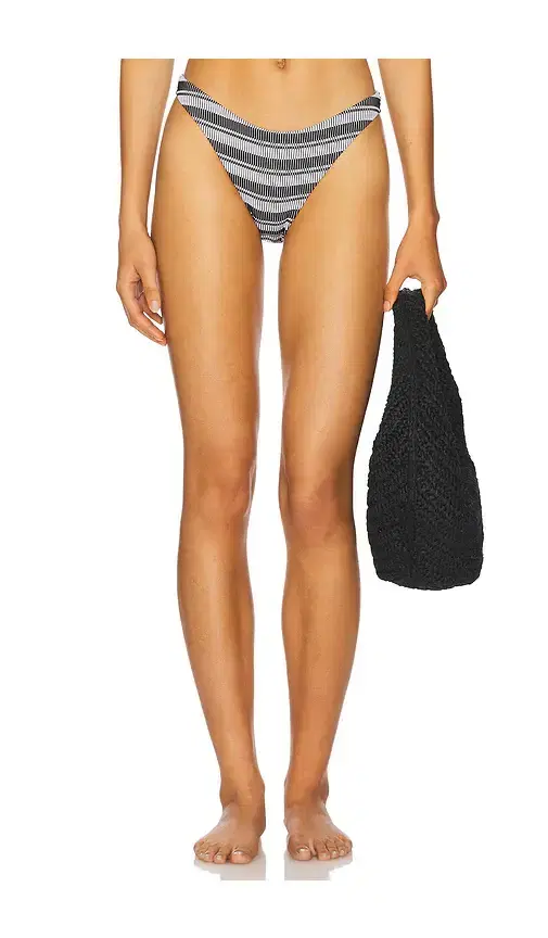 MILLY Stripe Margot Bikini Bottom
